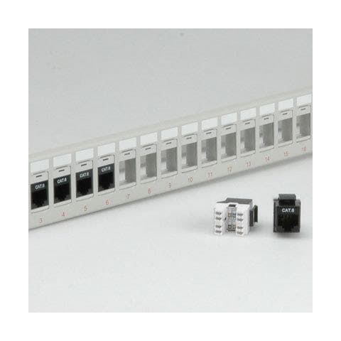 Cat. 6 19"-Keystone Patch Panel, light grey UTP, Not screened, Grigio - Foto 1